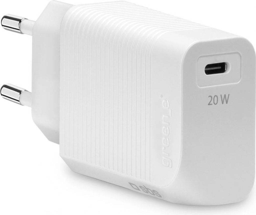 SBS GreenLine Reiselader 20W USB-C PD weiß (GRETR1CPD20W)