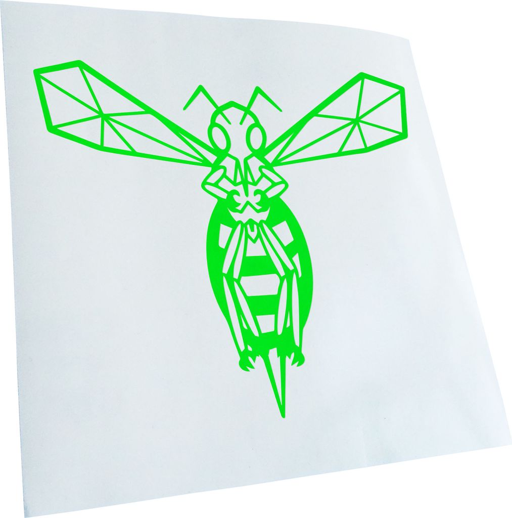 Kiwistar - Autoaufkleber - Hornisse Polygon wespe - Lindgrün - 10x8cm - Aufkleber für Auto, Laptop, Fahrrad, LKW, Motorrad mehrfarbig JDM Decal R...
