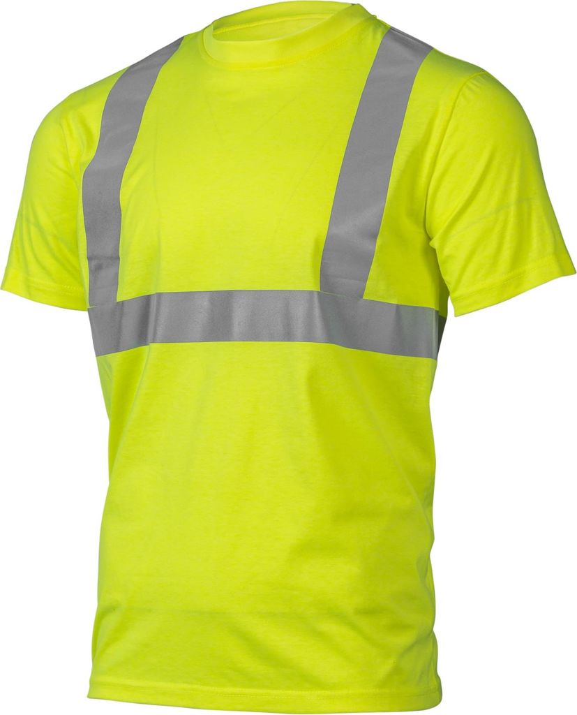 Högert Technik - JURAL Warnung PolyBaumwolle T-Shirt gelb L (52) | Warnweste Reflektierend Warnweste Atmungsaktiv Leicht Kurzarmshirt Kurzarm Arbe...