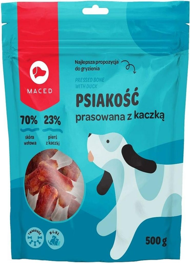 MACED Pressed bone with duck - hundekauartikel - 500g