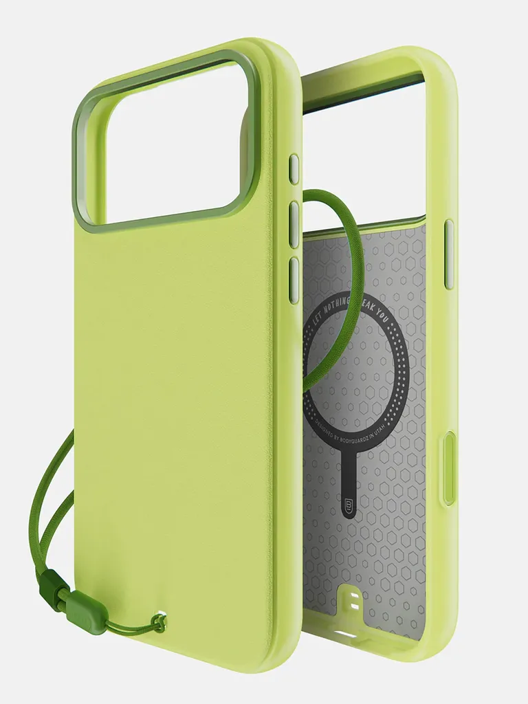 Coque iPhone 17 Pro Max Robuste pour Gaming et Vidéo - Pulse Vert Mat