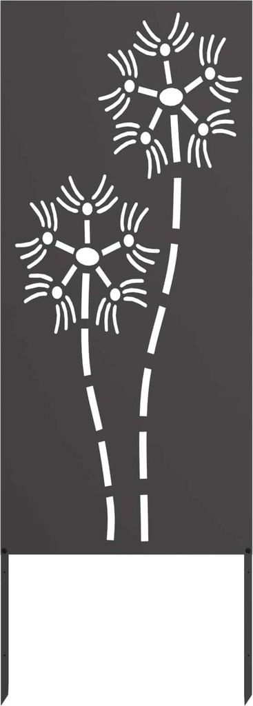 Garten Sichtschutz-Leinwand Schwarz 50 x 140 cm