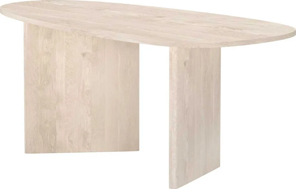 Table Grönvik ovale bois naturel 180cm, design moderne et pieds robustes