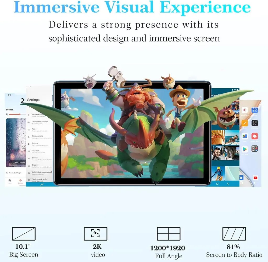Tablette Android 10 pouces DOOGEE T10 idéale pour Travail et Loisirs - 3
