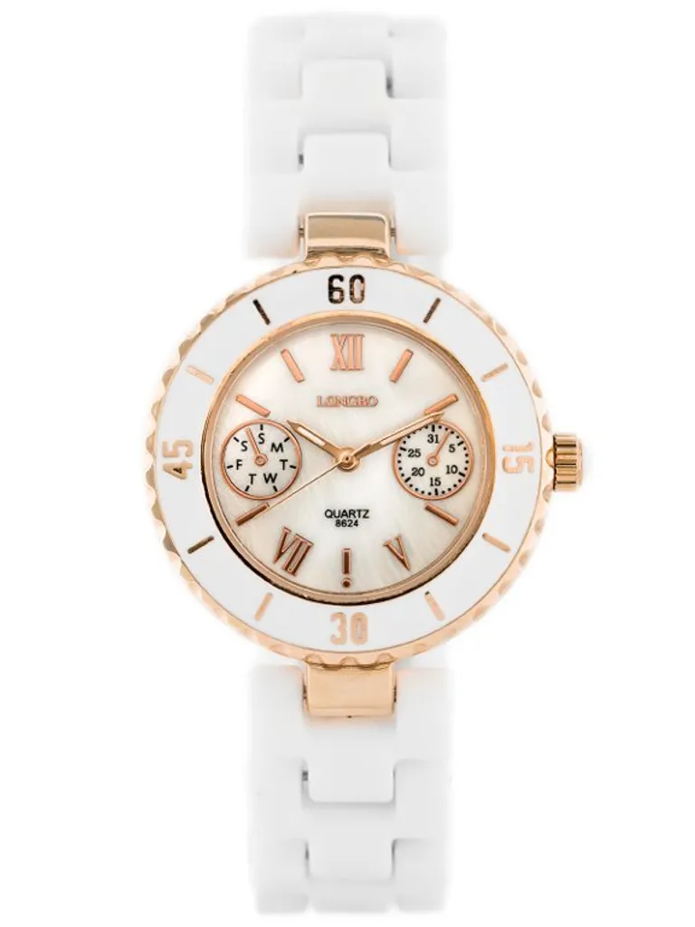 Orologio Donna LONGBO zx610a - Bianco/Oro: Il Lusso del Minimalismo