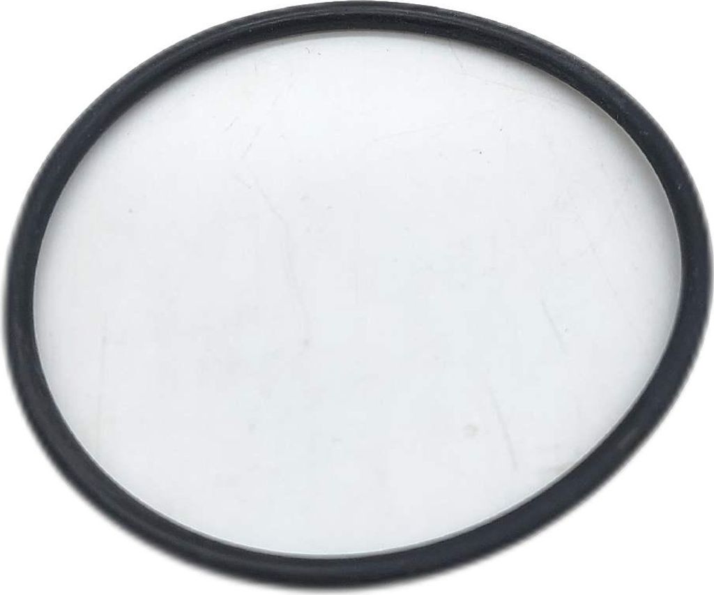 A black rubber O-ring is shown against a white background.