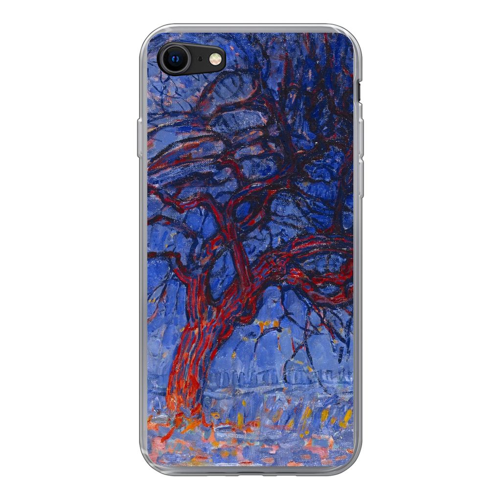MuchoWow® Handyhülle Schutzhülle Hülle für iPhone 8 Roter Produktbild 