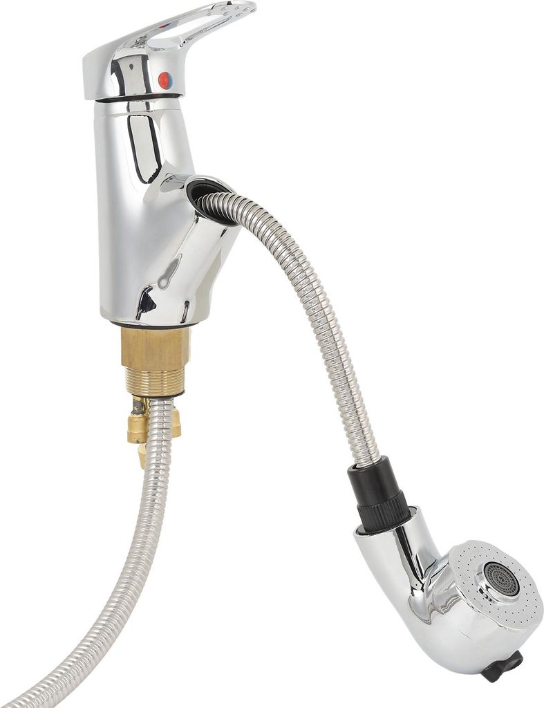 Rubinetto da lavabo con doccetta estraibile, doppio flusso, Immagine del prodotto 