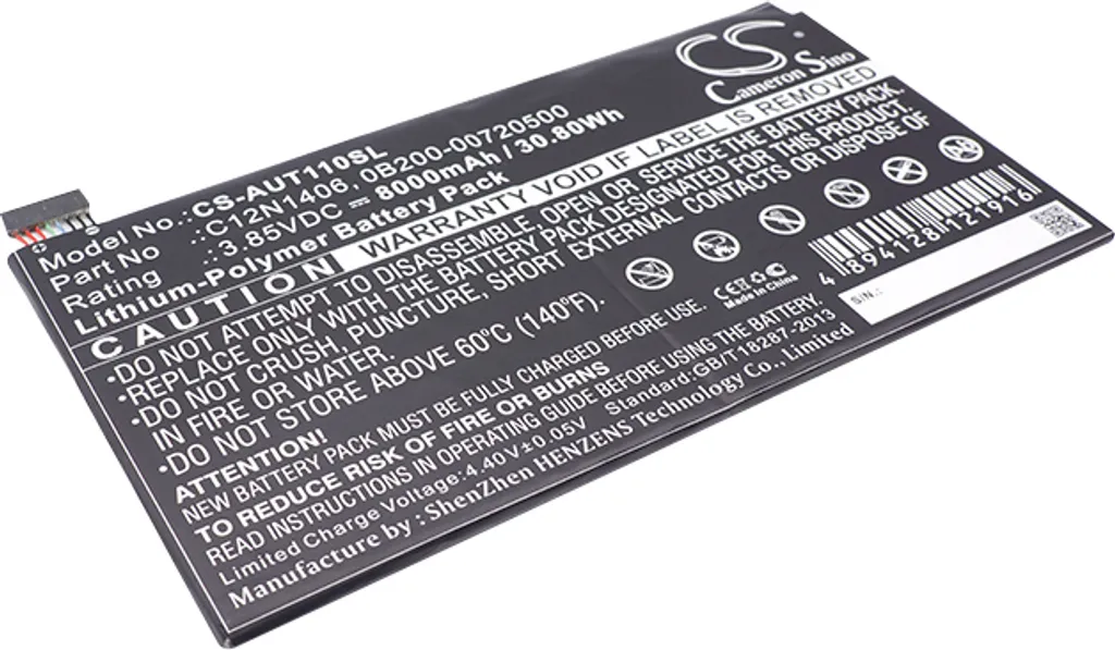 Batterie de rechange pour tablette Asus Transformer Book T100TAL 1K