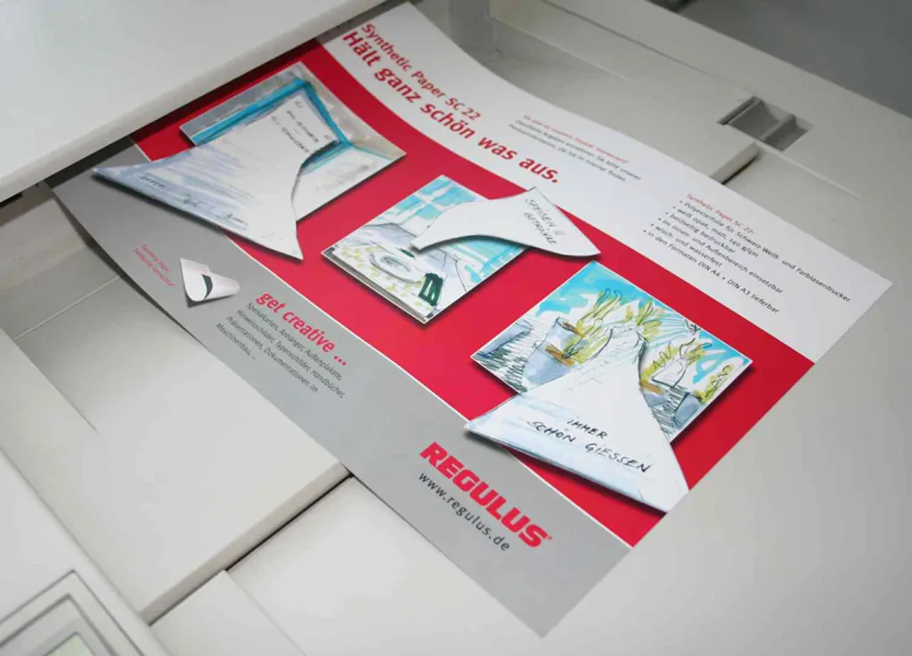 Film polyester indéchirable SIGNOLIT SC blanc mat A3 pour laser