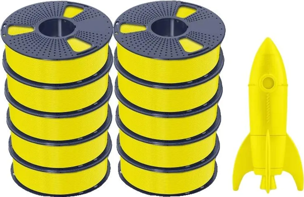 Filament PLA rapide pour impression 3D de précision jaune HS 1kg
