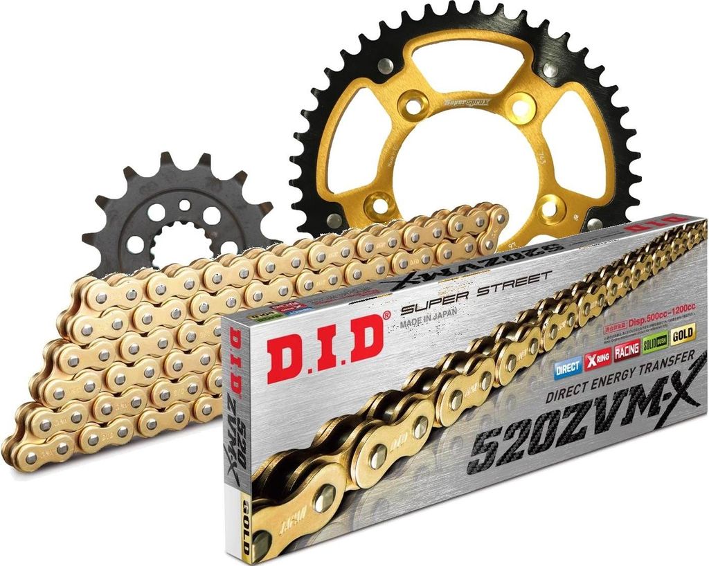 DID Kit Stealth (gold) Kompatibel mit DUCATI 800 Scrambler 15-16/8... 15-46-104 DID520ZVM-X(G&G) Endlos