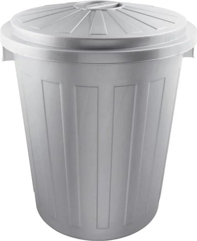 Seau de stockage 50L anti-odeur argent pour protéger vos produits