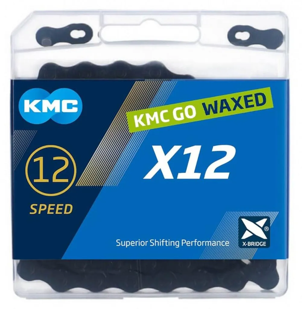 Chaîne KMC X12 Black Tech 12 vitesses pour éviter les sauts de chaîne - 2