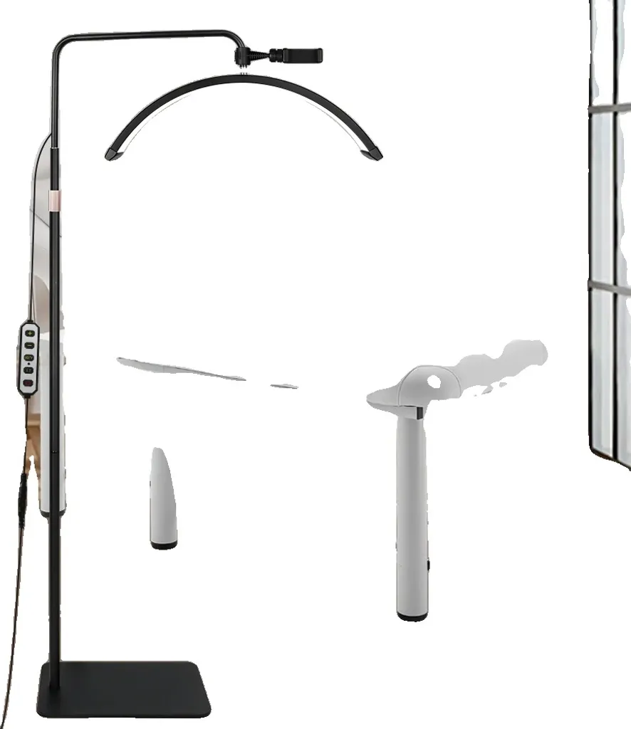 Lampada LED Mezzaluna per Ciglia 40W - Illuminazione Estetica Nera