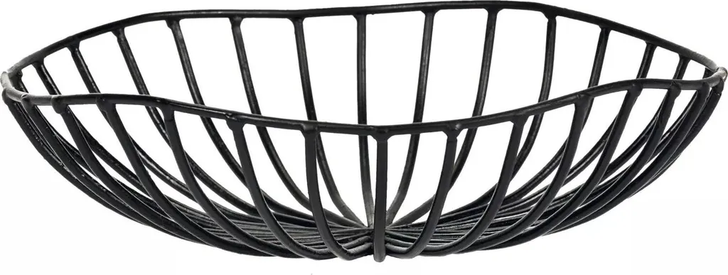 Serax Cestino Nero Design Sciortino | Porta Pane e Frutta 20x6cm