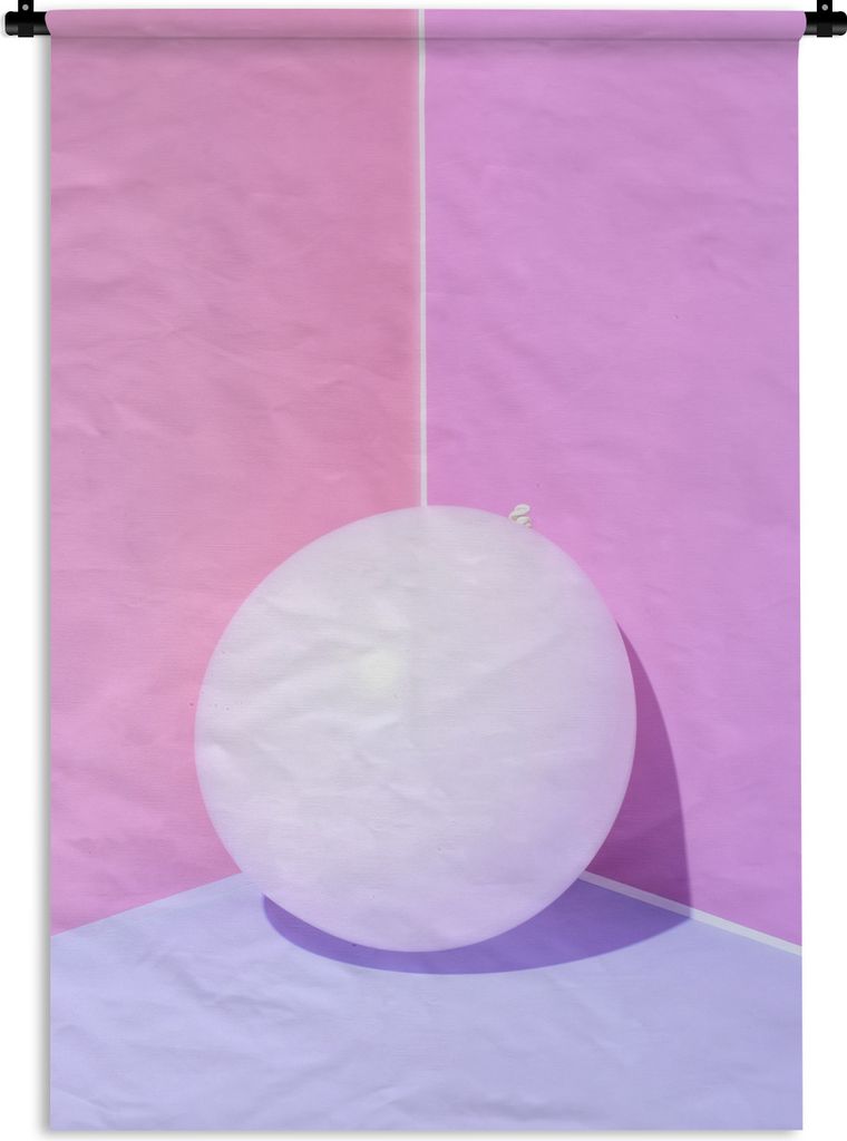 MuchoWow Wandteppich Wandbehang Luftballon in der Ecke 120x180 cm Tapisserie Dekoration Wandtuch - Schlafzimmer - Dekorationen für das Haus