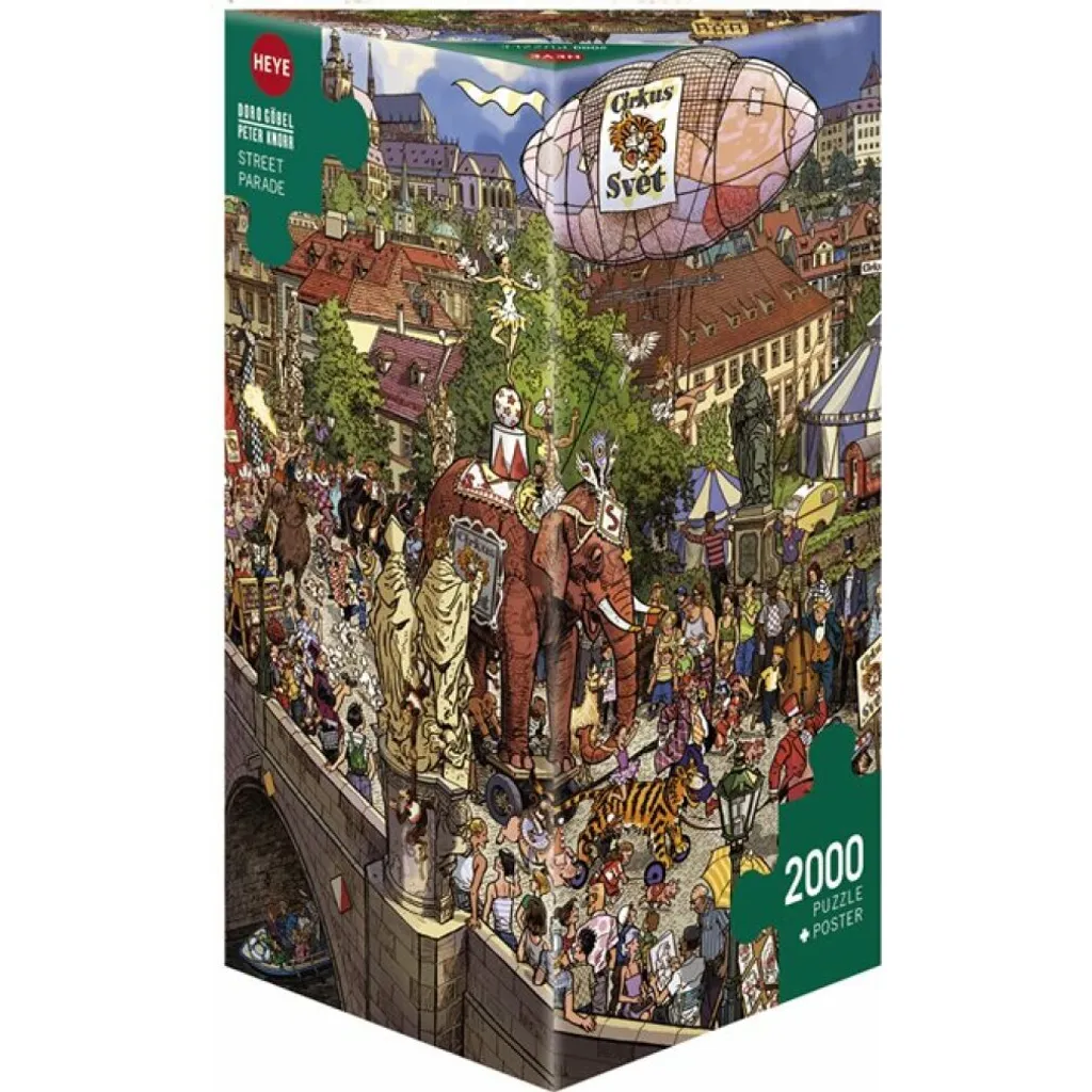 Grand Puzzle 2000 pièces Poppy Parade HEYE - Jeu de Patience Adulte