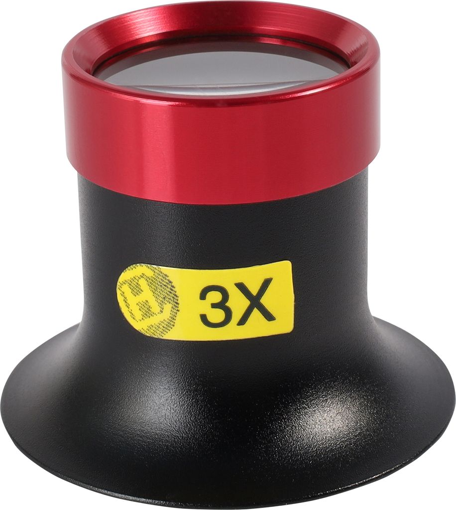 Uhrmacherlupe, Metall/Glas, versch. Stärken