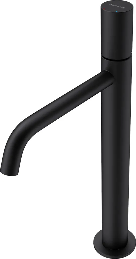 Rubinetto Bagno Alto Doporro WAO-7701 Nero Opaco - Qualità Ottone