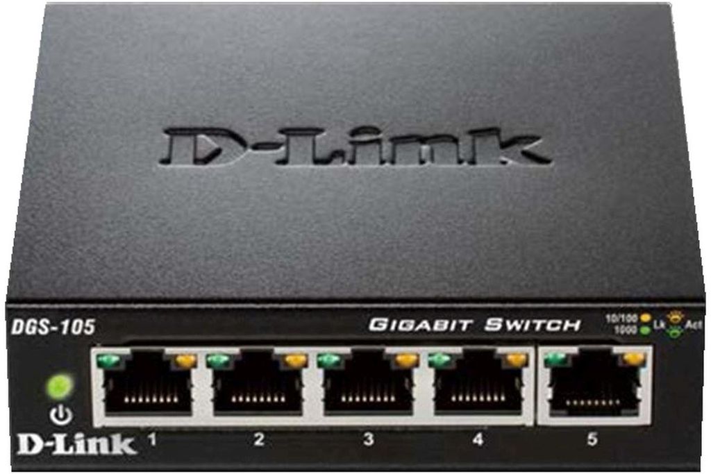 D-Link Switch Gigabit 5 ports Layer2 DGS-105/E Image du produit 