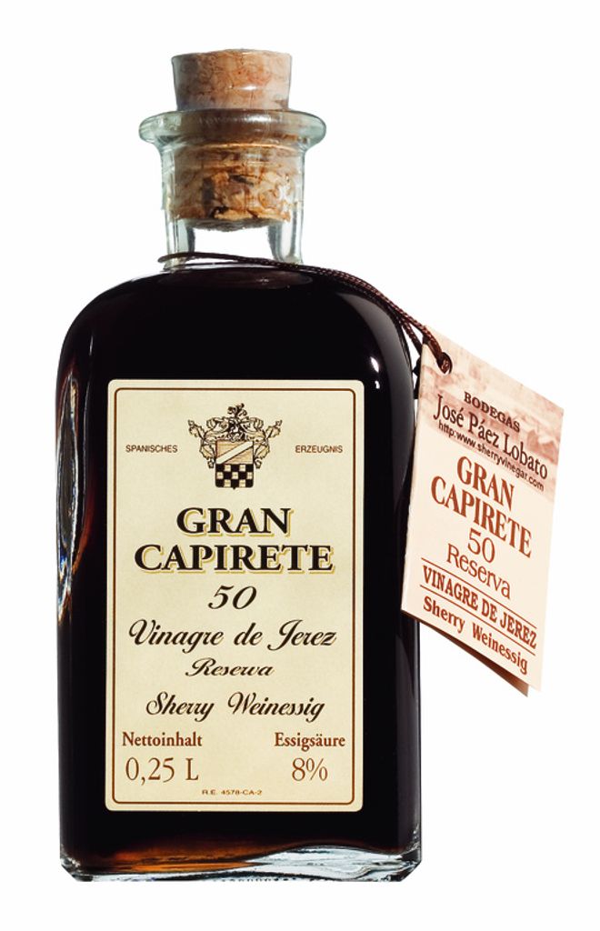 Lobato Vinagre de Jerez Reserva / Sherry-Essig 250 ml. Produktbild 