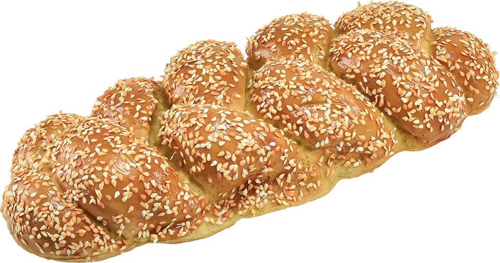 Deko Hefezopf Brot mit Sesam für Schaufenster und Tischdekoration