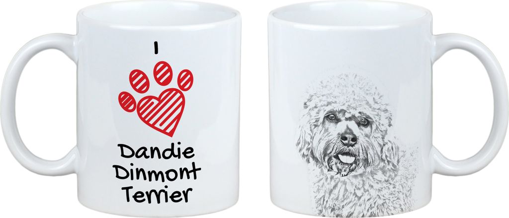 Dandie Dinmont Terrier - Tasse mit Hund, entzückende Tasse mit Grafik, Geschenk mit Ihrem Foto von der Marke Art-Dog