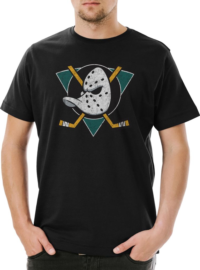 Urban Backwoods Ducks Hockey, Herren T-Shirt, Farbe: Schwarz, Größe: XL