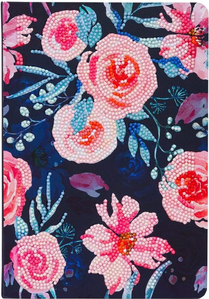 Crystal Art Notebook Rosa Rosen (50 Seiten) Produktbild 