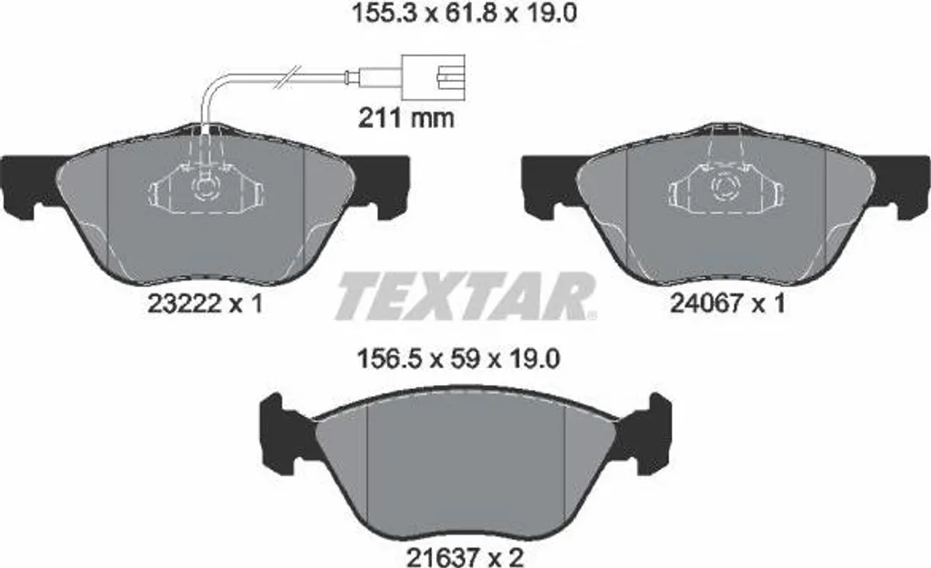 Finissez-en avec les sifflements : Plaquettes Textar pour Fiat OE 77362674