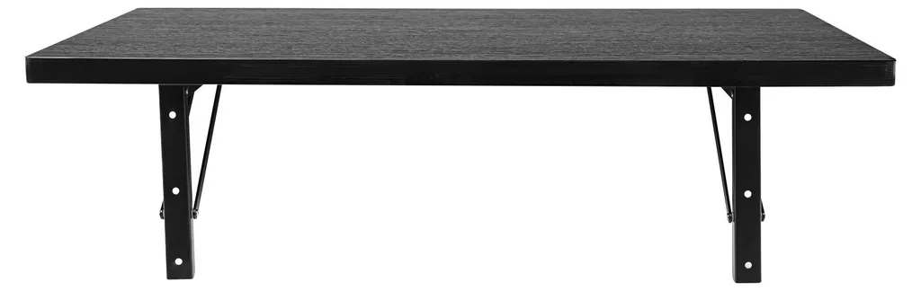 Table de travail murale rabattable noire - Établi suspendu pour garage