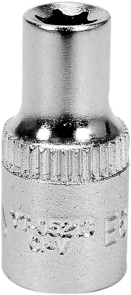 Torx-Stecknuss E6 1/4" aus Chrom-Vanadium-Stahl