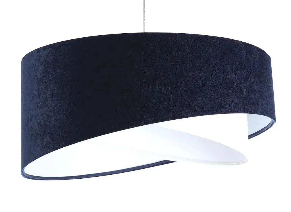 Suspension design pour chambre et salon THUNDERCLOUD blanc bleu marine