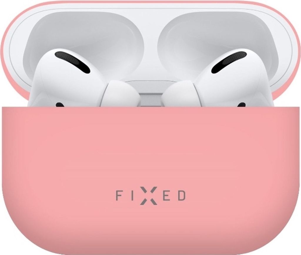 Schutzhülle Fixed Silky für Apple AirPods Pro 2, Rosa