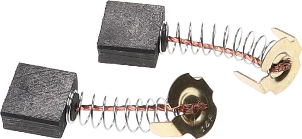 vhbw 2x Kohlebürste 7 x 7 x 17 mm Ersatz für Hitachi 999-086, 999-044 für Elektrowerkzeug + Feder