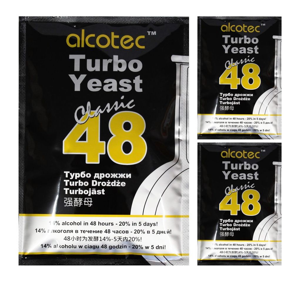 HUGBERT Alcotec Turbohefe 48 Classic Drożdże do fermentacji Zdjęcie produktu 