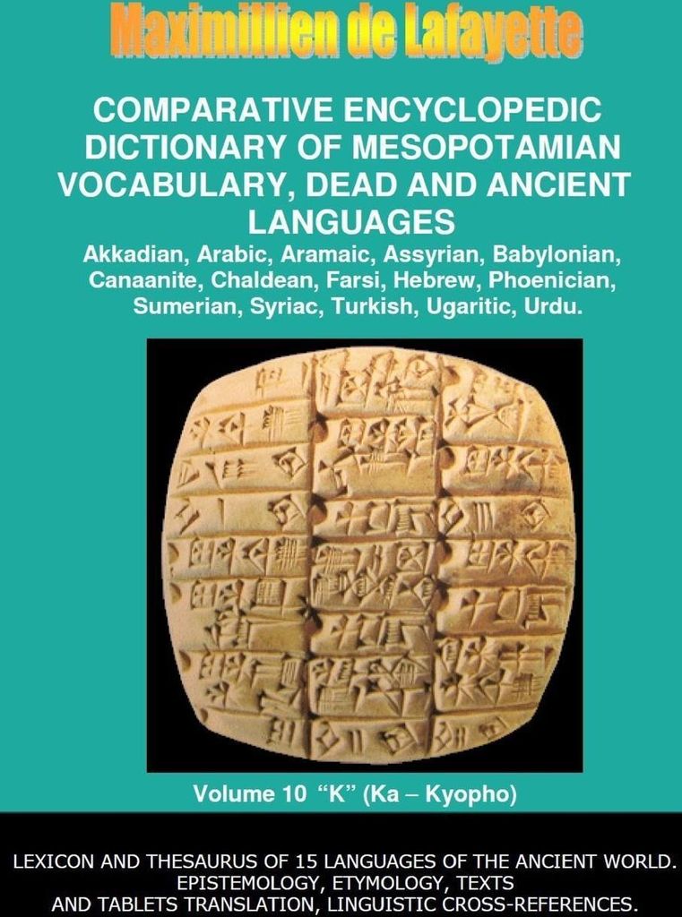 V10.Comparative Encyclopedic Dictionary of Mesopotamian Vocabulary Dead & Ancient Languages