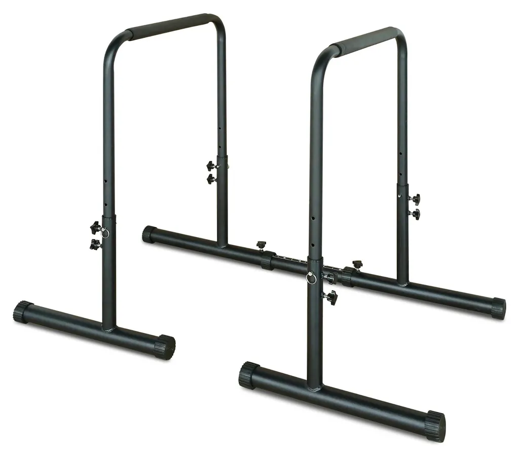 Station de dip réglable 78-99 cm barres parallèles musculation 249kg