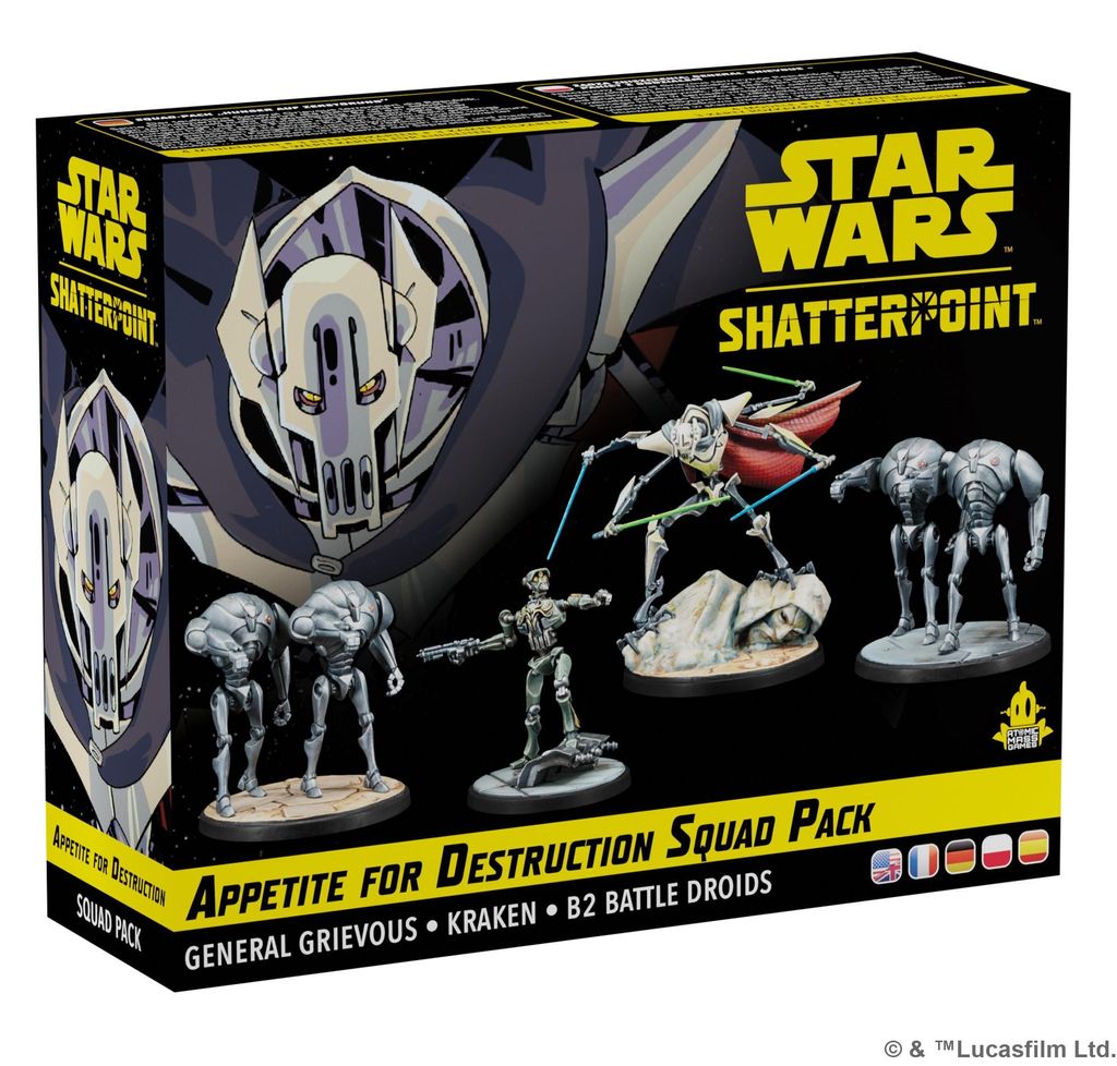 Star Wars Shatterpoint Generale Grievous Pacchetto Squadra Immagine del prodotto 