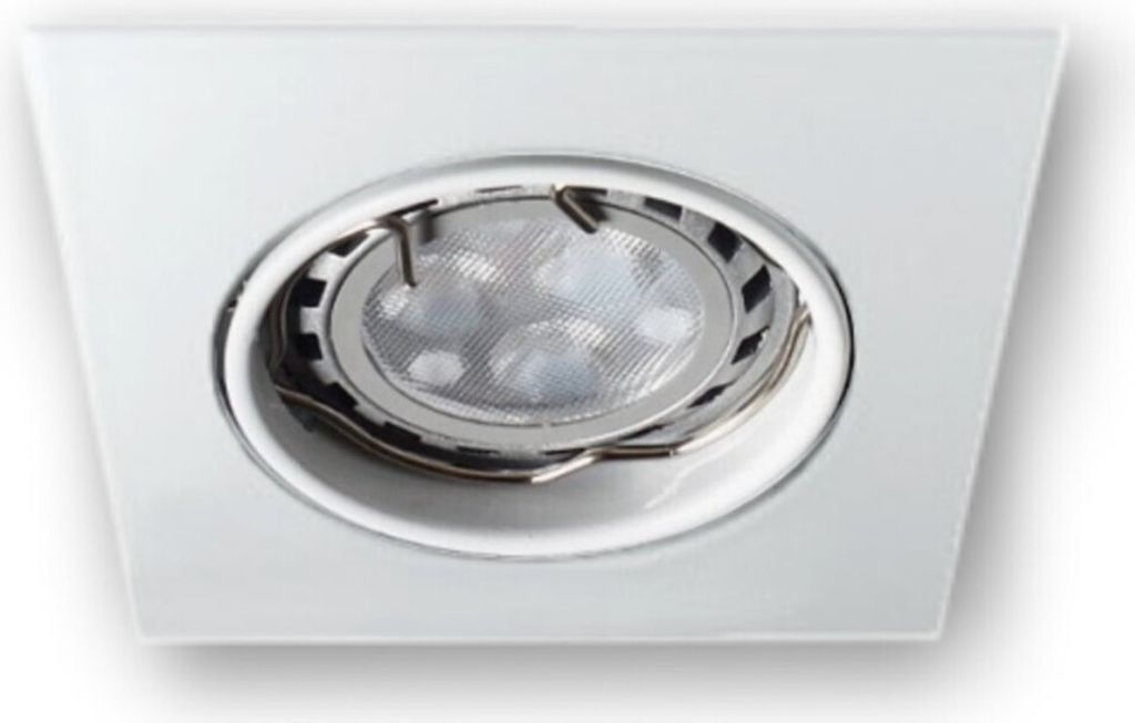 C-Light 12V LED Einbaustrahler Spot MR11 eckig weiss - 3,3 W warmweiss