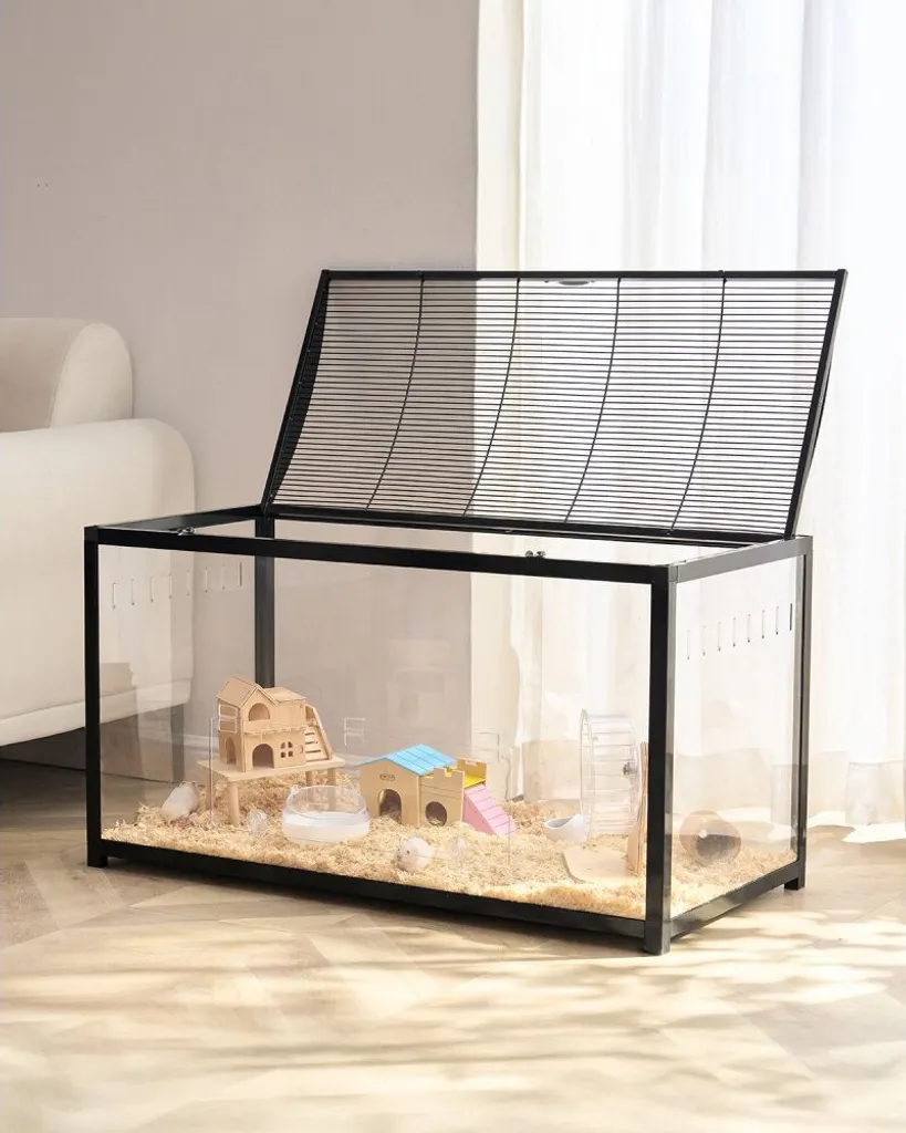 Grande cage pour hamsters 96x47x55cm en acrylique haute résistance