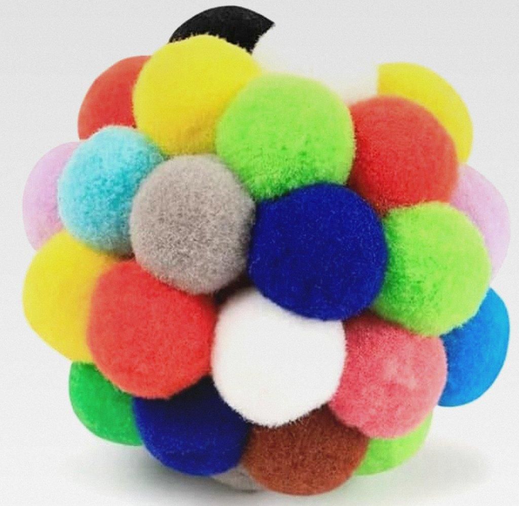 8 Stück Katzenspielzeug Ball, 4.8 cm Katzenbälle mit Glöckchen, Filzbälle für Katzen, Interaktives Spielball für Innen Spielen Kauen Kratzen,...