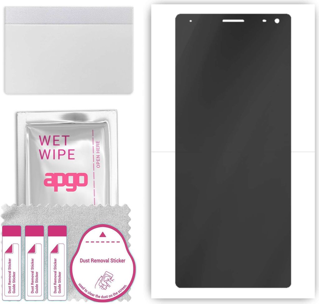 apgo Hydrogel Blickschutzfolie, Matt, kompatibel mit Sony Xperia 10, Privacy Displayschutzfolie, Schutzfolie mit Positionierhilfe, Anti-Spy, kratzf...