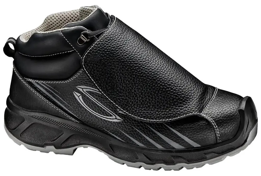 Bottes de sécurité S3S avec embout fibre de verre et métatarse, Noir 47