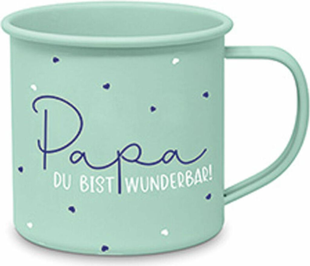 PPD Papa Metal Mug D@H, Henkelbecher, Kaffeebecher, Becher, Tasse, Metall, 350 ml, 581102076