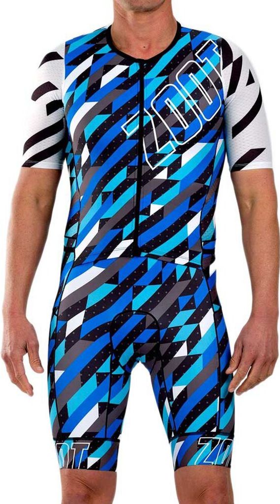 Zoot Ltd Aero Fz Kurzarm-trisuit Blau S Mann Blau S