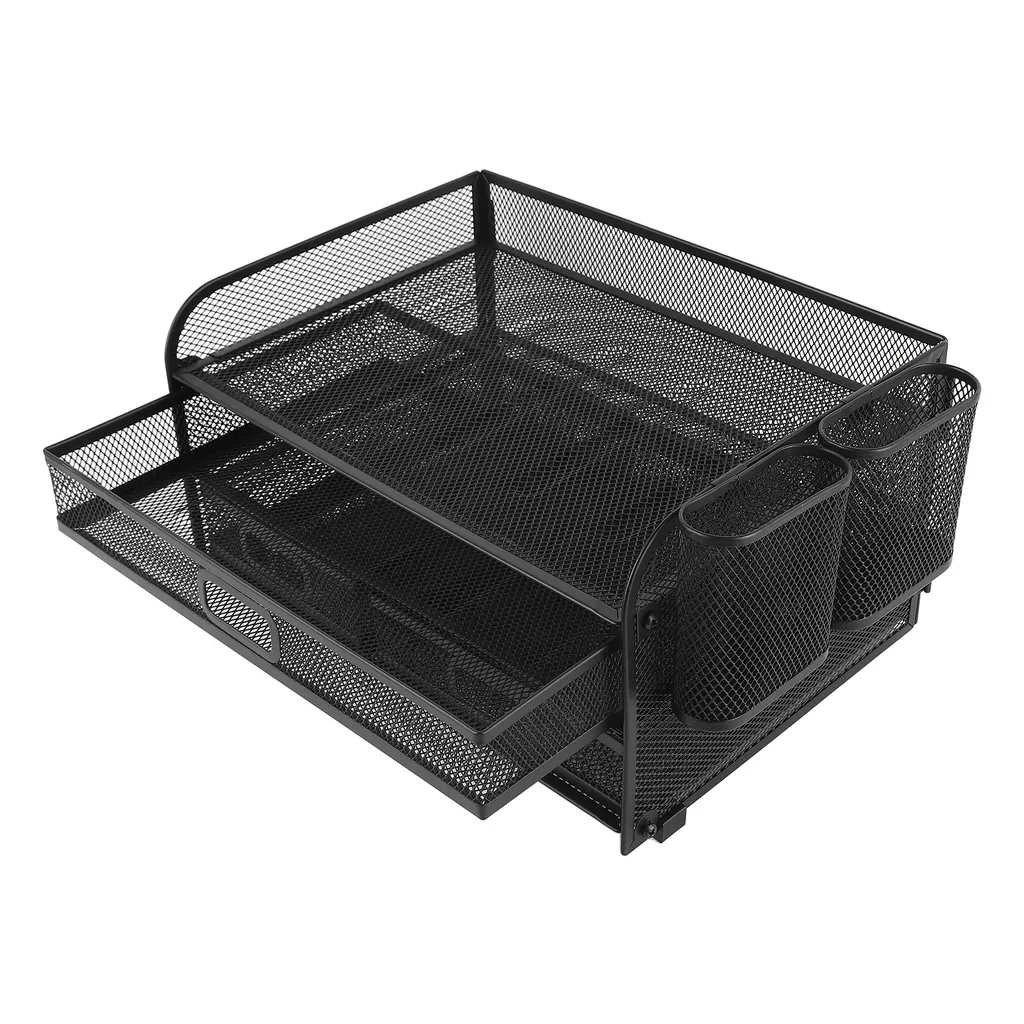 Support de rangement bureau en maille multifonctionnel pour Télétravailleur - 4