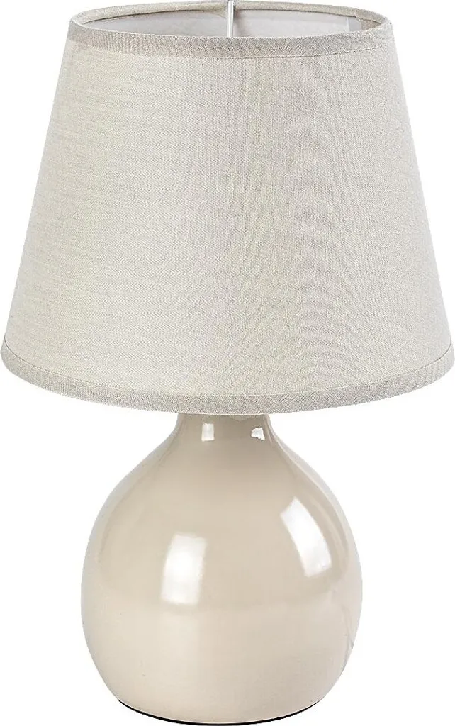 Rabalux Ingrid 74076 Lampada Beige E14: Abat-jour Ceramica per Comodino