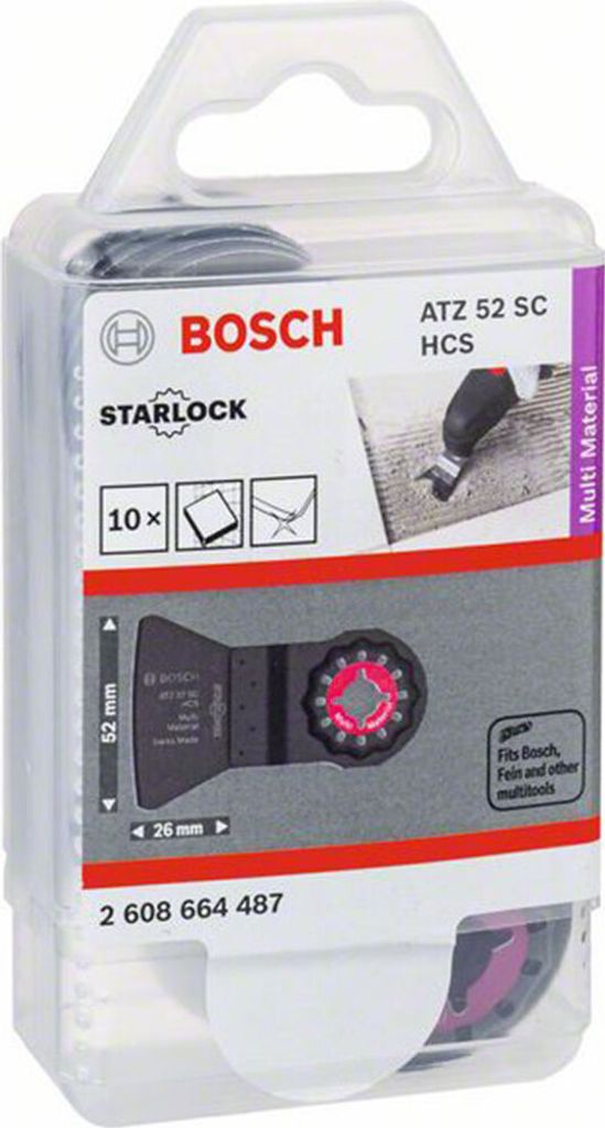 Raschietto HCS ATZ 52 SC, rigido, 52 x 26 mm, confezione da Immagine del prodotto 